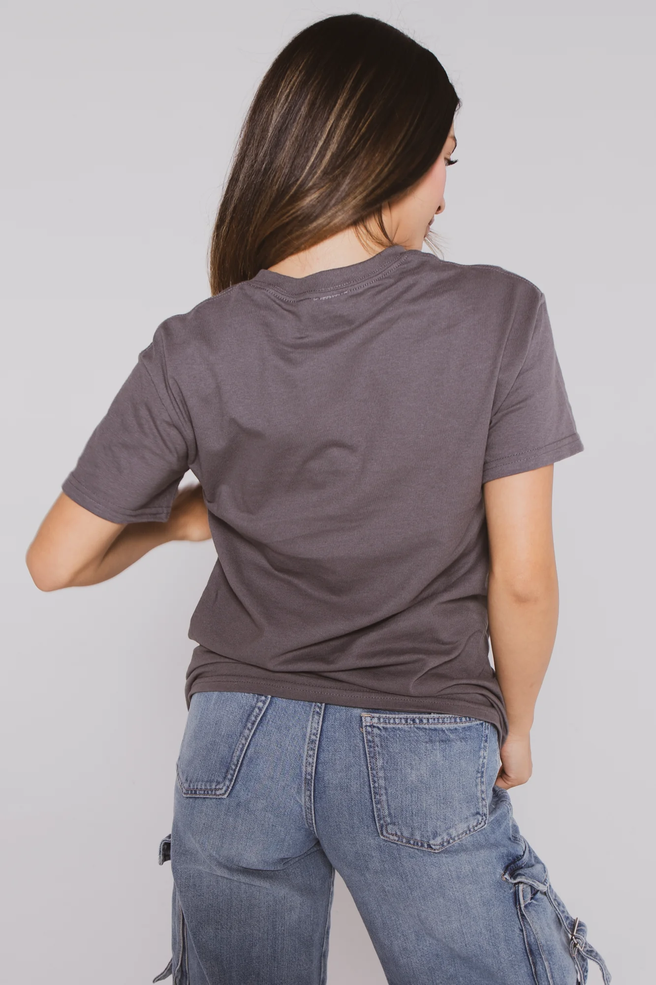 Not Listening - Bobby Jack Boyfriend T-Shirt -Charcoal - Image 4