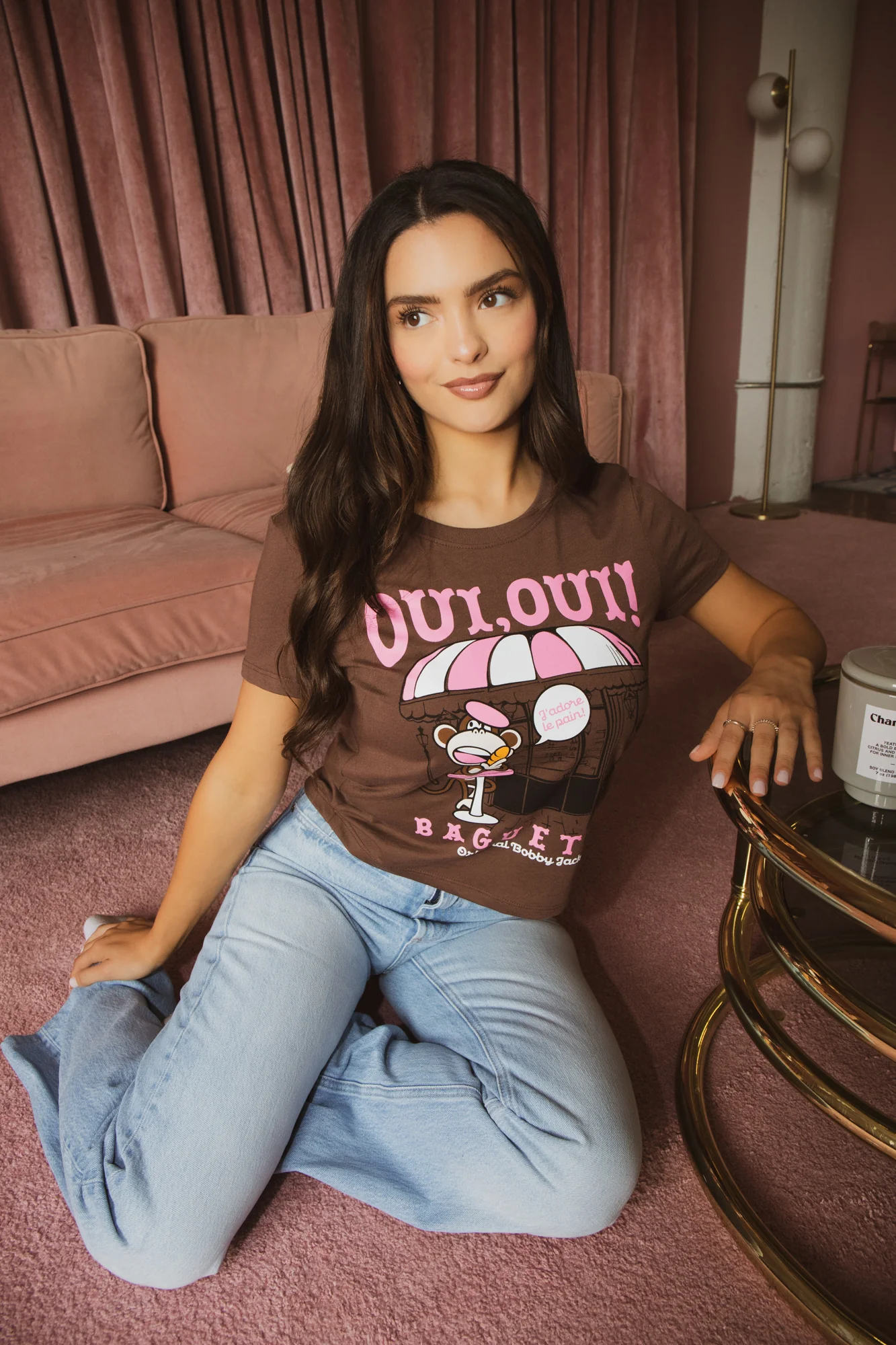 Oui Oui- Bobby Jack T-Shirt - Brown - Image 3