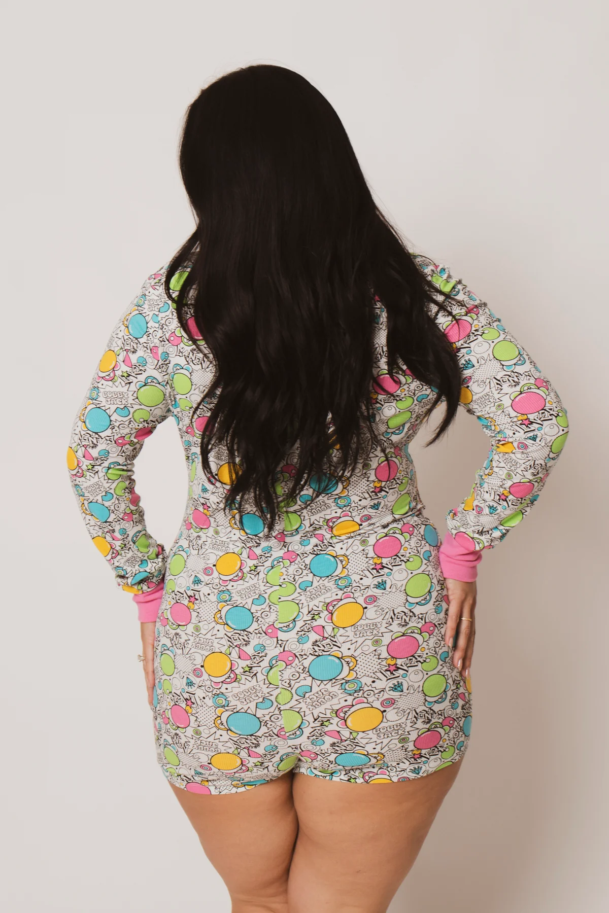 Pop Art - Bobby Jack Pajama Onesie - White - Image 7