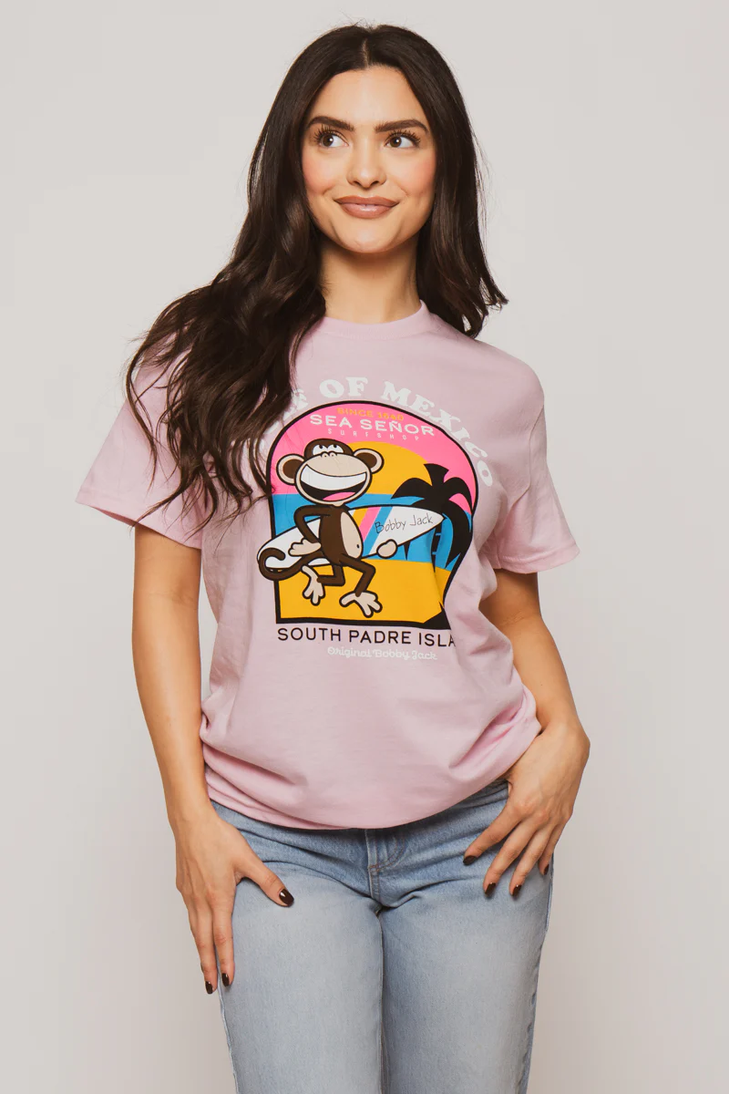Gulf Of Mexico - Bobby Jack Unisex T-Shirt - Pink - Image 2