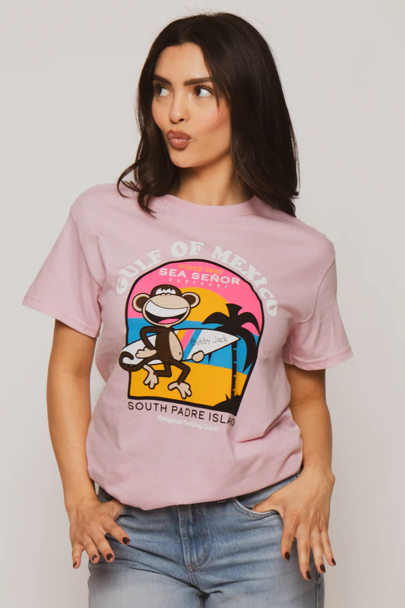 Gulf Of Mexico - Bobby Jack Unisex T-Shirt - Pink - Image 3