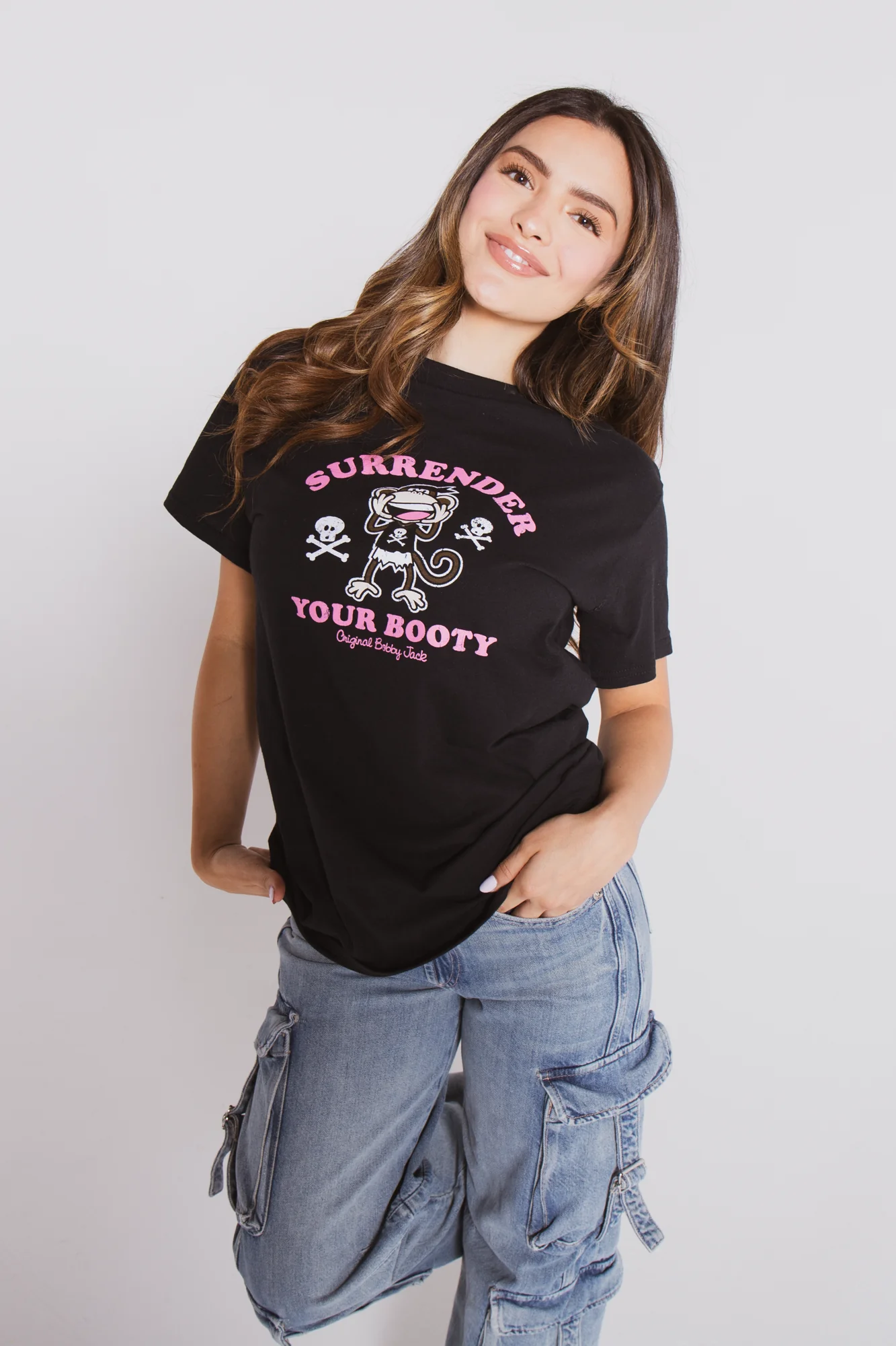 Surrender - Bobby Jack Boyfriend T-Shirt -Black - Image 3