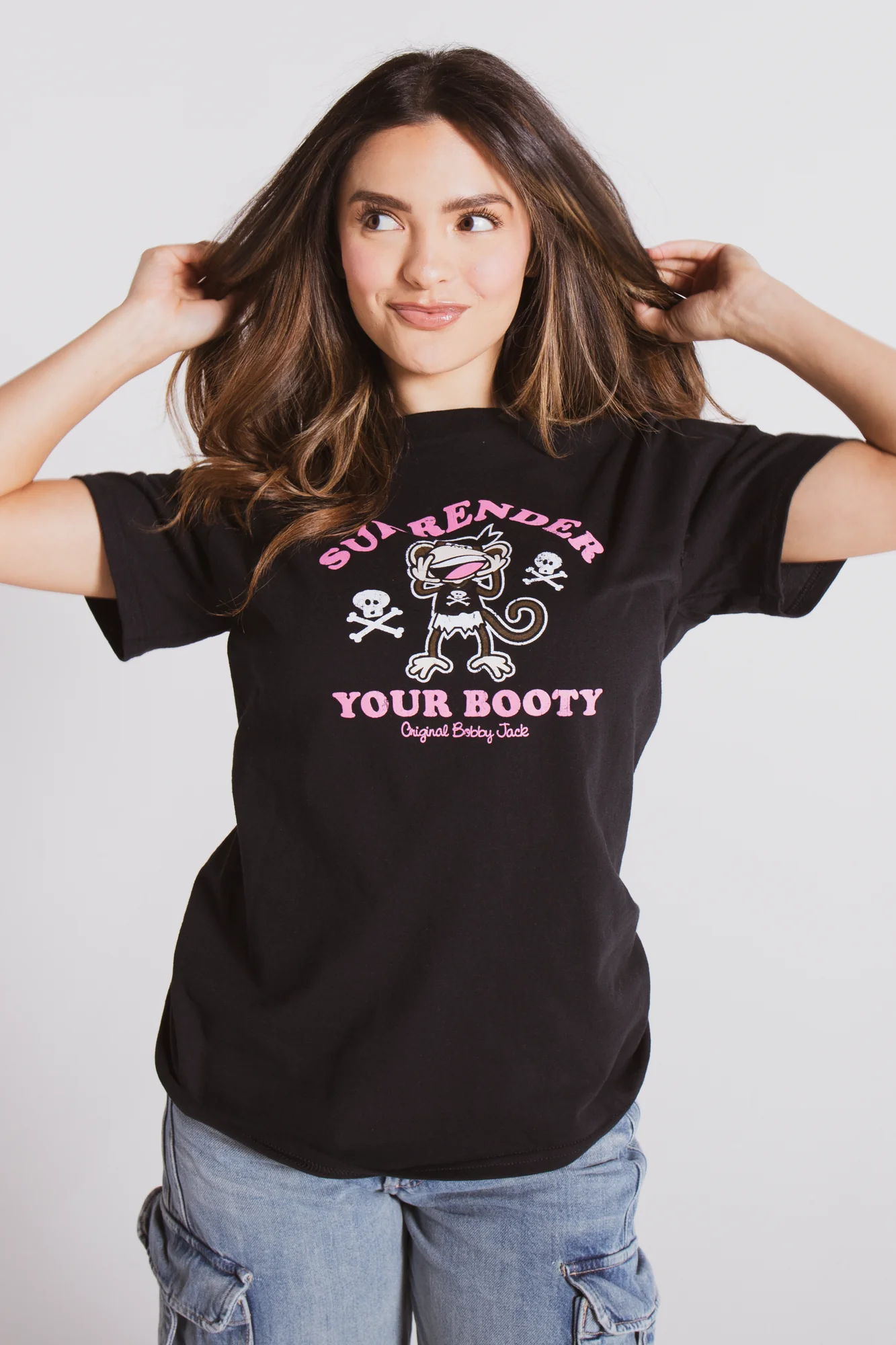 Surrender - Bobby Jack Boyfriend T-Shirt -Black - Image 4