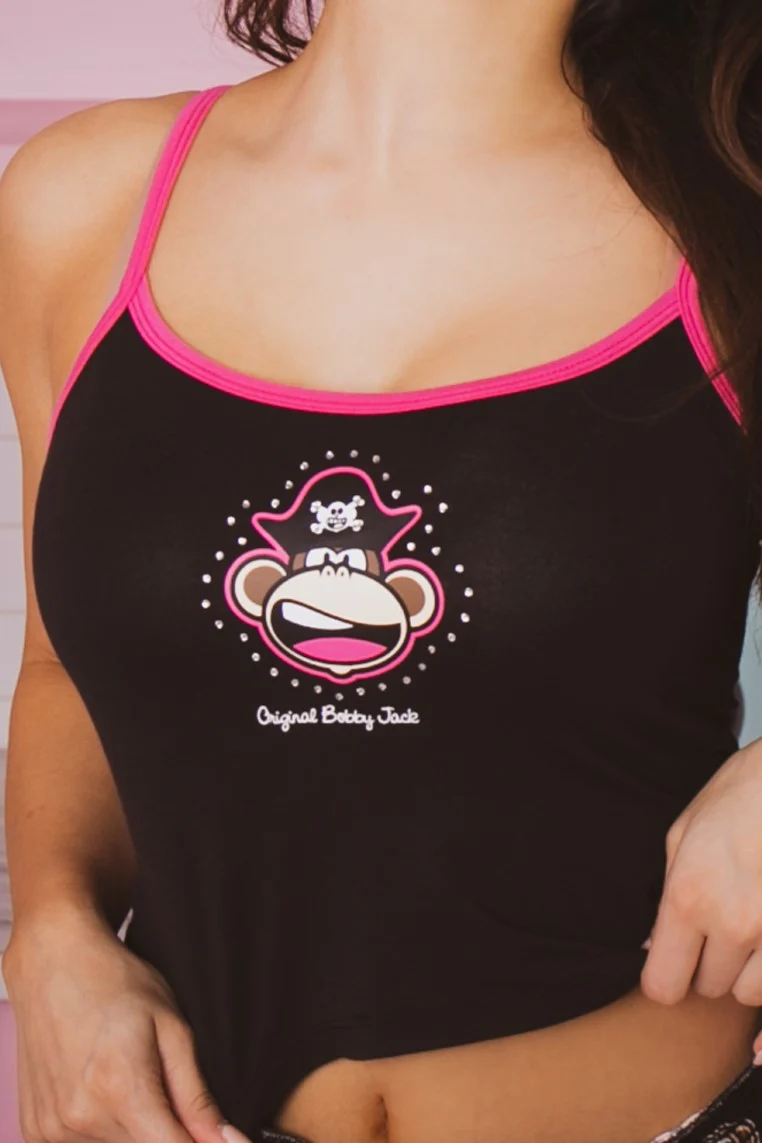 Surrender - Bobby Jack Cami Pajama Tank - Black - Image 3