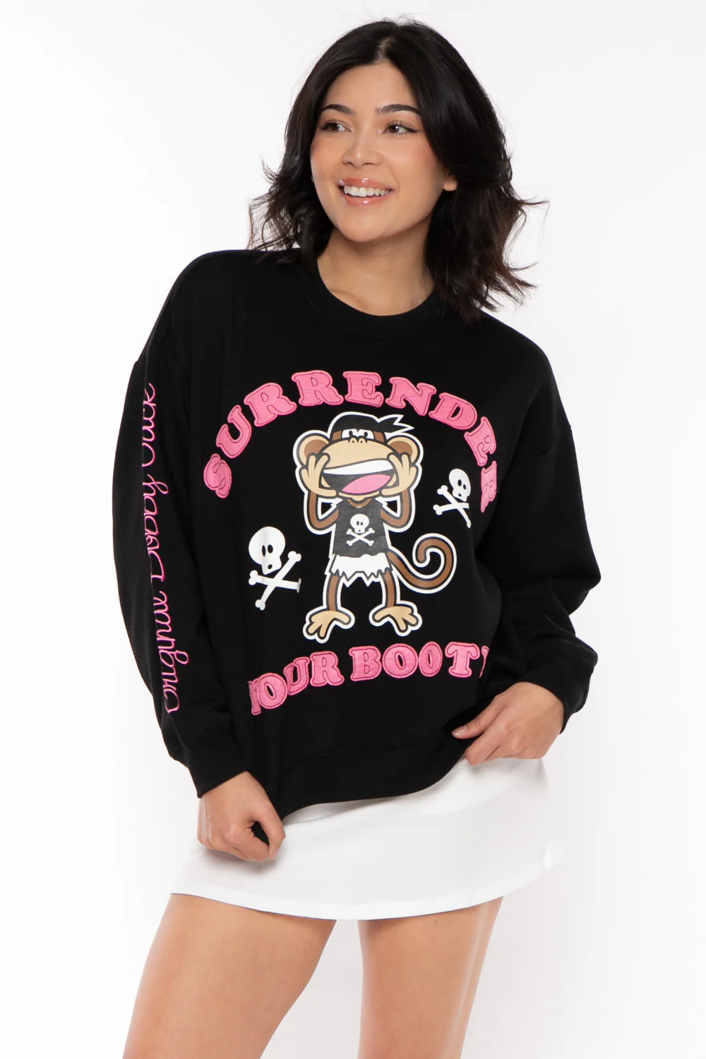 Surrender - Bobby Jack Oversized Premium Sweatshirt - Black - Image 14