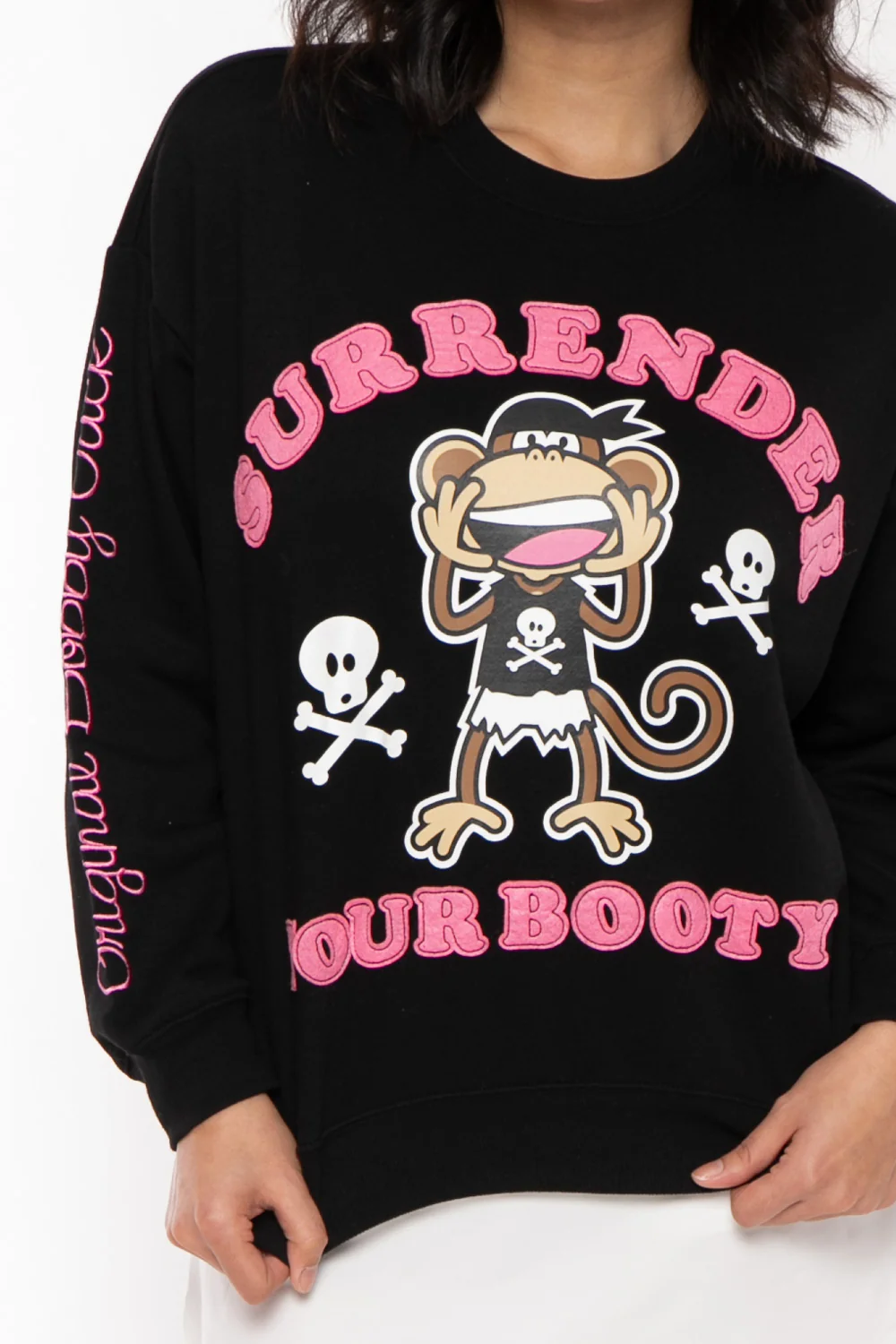 Surrender - Bobby Jack Oversized Premium Sweatshirt - Black - Image 9
