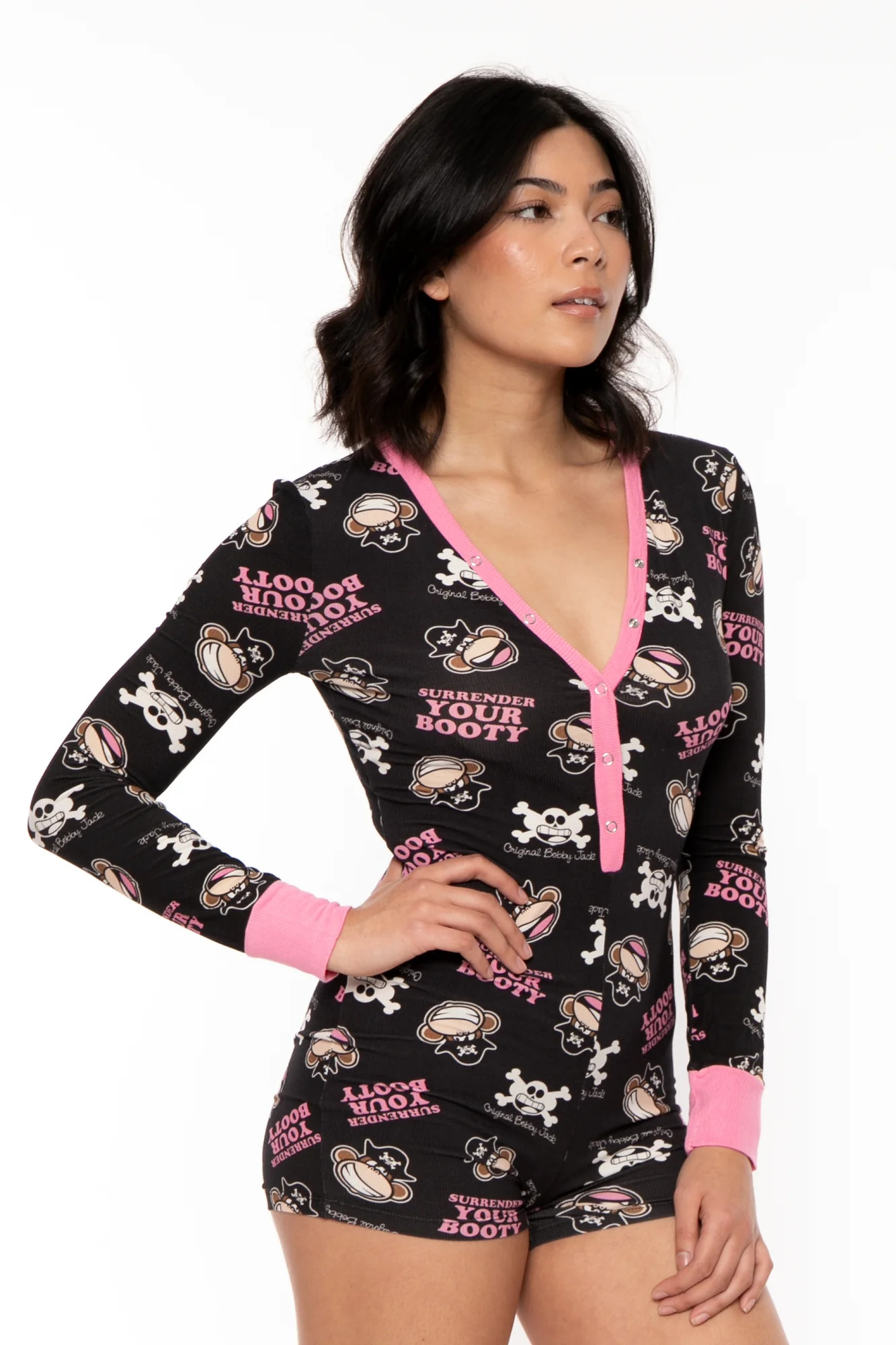 Surrender - Bobby Jack Pajama Onesie - Black - Image 4