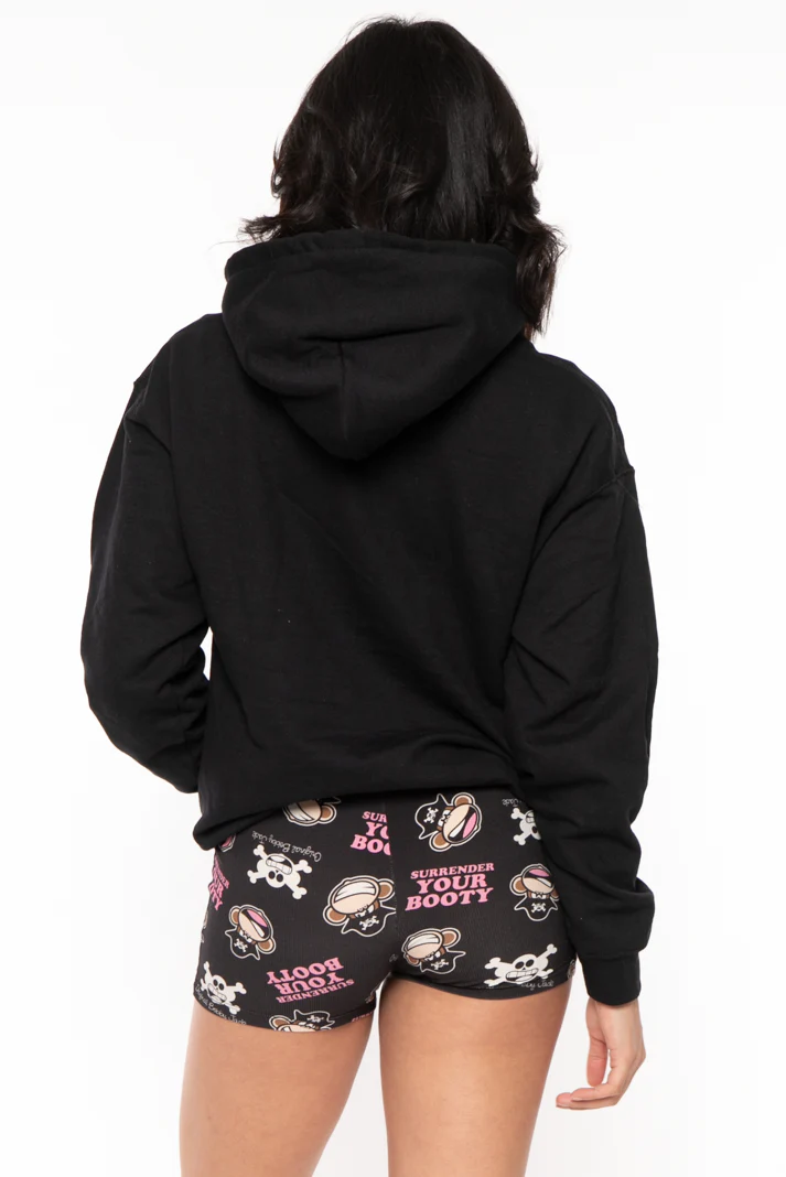 Surrender Your Booty- Bobby Jack Hoodie - Black - Image 6