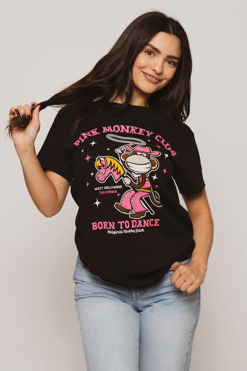 The Club - Bobby Jack Rhinestone Unisex T-Shirt - Black - Image 3