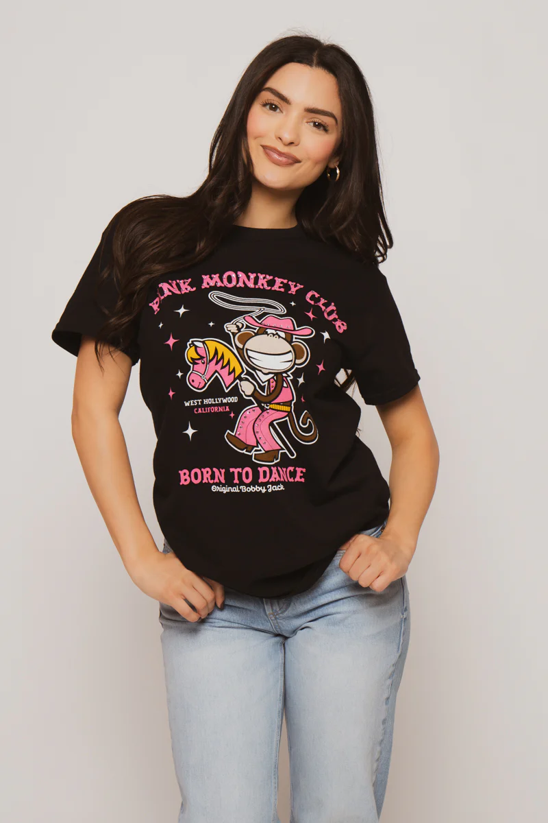 The Club - Bobby Jack Rhinestone Unisex T-Shirt - Black - Image 4