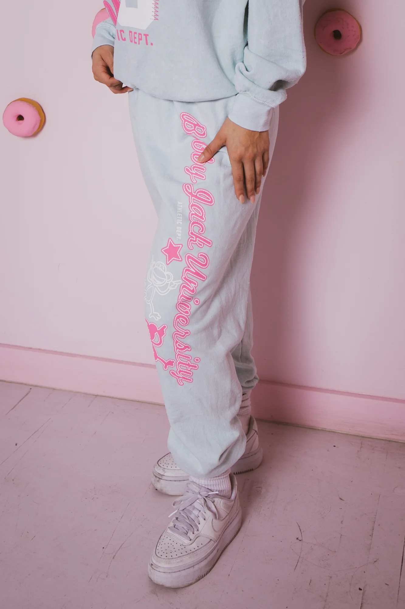 University - Bobby Jack Vintage Sweatpants - Blue - Image 3