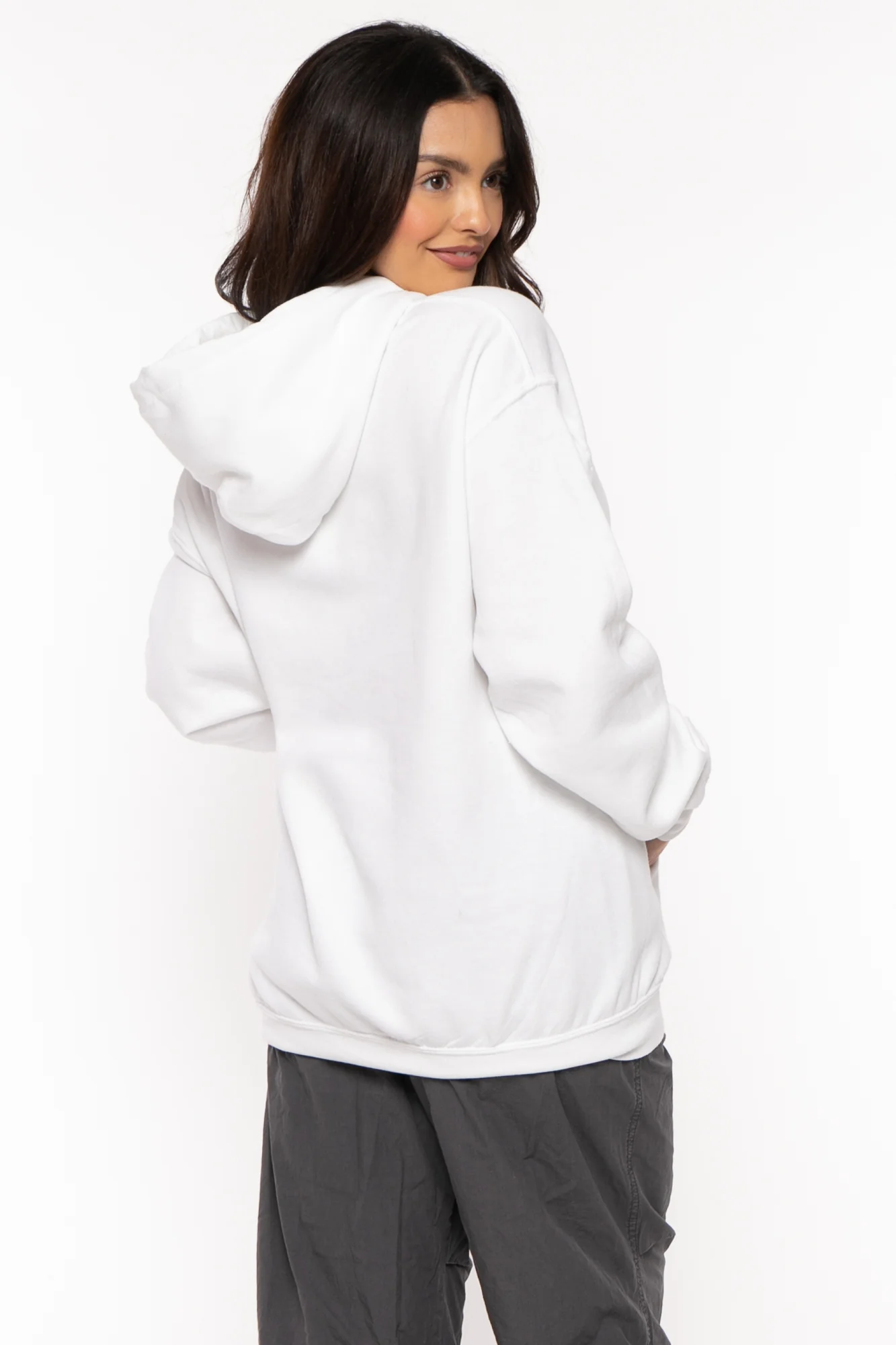 You Can't Sit - Bobby Jack Glitter Hoodie -White - Image 5