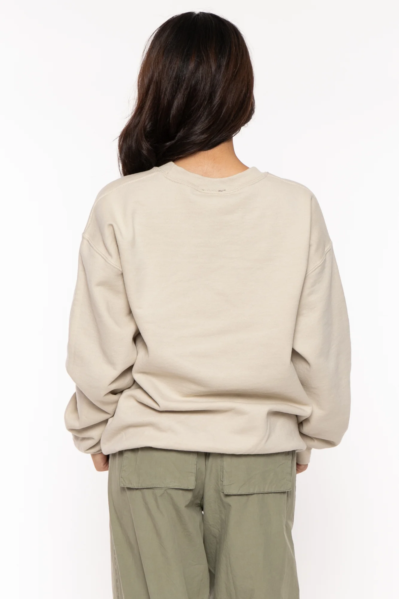 Your Candy -Bobby Jack Crew Glitter Sweatshirt - Sand - Image 6
